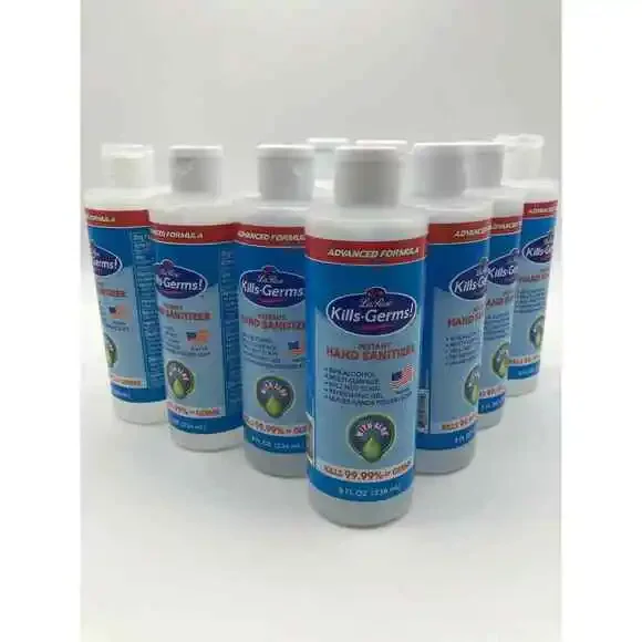 Lot of 10 La Rose Sanitizer 80% Alcohol (Best) flip Top Bottles 8 oz New - Picture 2 of 12